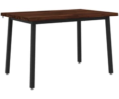 140 x 70 x 75 cm Kietos akacijos mediena Tamsiai ruda ir juoda