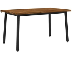 140 x 80 x 75 cm Kietos akacijos mediena Natūrali ir juoda