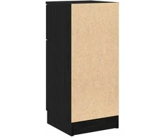 Kabalas 2 pcs Juodas ąžuolas 30 x 30 x 70 cm Apdirbta mediena