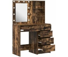 Makiažo stalas 2 pcs Ruda 50 x 41 x 135 cm Apdirbta mediena