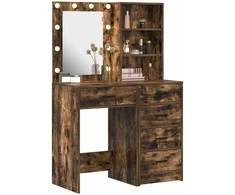 Makiažo stalas 2 pcs Ruda 50 x 41 x 135 cm Apdirbta mediena