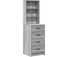 Makiažo stalas su stalčių Šviesiai pilka 78.5 x 41 x 135 cm