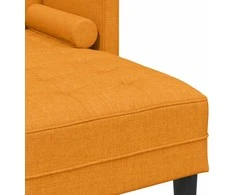 Sofa Sofos komplektas su pagalve 2 pcs Tamsiai geltona Poliesteris