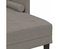 Sofa Sofos komplektas su pagalve 2 pcs Taupe Poliesteris