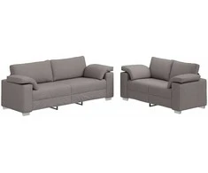 Sofa 2 pcs Taupe 219 x 80 x 82 cm audinys