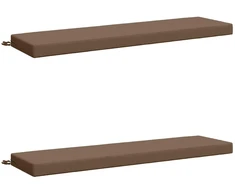 2 dalių suoliuko pagalvės SOEST 2 vnt. 100% poliesteris Taupe