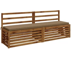 2 dalių suoliuko pagalvės SOEST 100% poliesteris Taupe