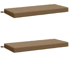 2 dalių suoliuko pagalvės SOEST 2 vnt. 100% poliesteris Taupe