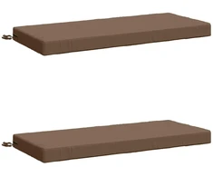 2 dalių suoliuko pagalvės SOEST 2 vnt. 100% poliesteris Taupe