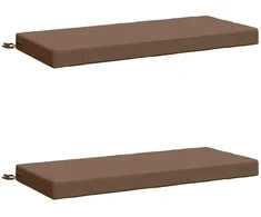2 dalių suoliuko pagalvės SOEST 2 vnt. 100% poliesteris Taupe