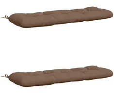 2 dalių suoliuko pagalvės VIANEN 100% poliesteris Taupe
