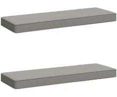 2 dalių suoliuko pagalvės VUGHT 2 pcs 100% poliesteris Pilka