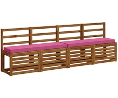 2 dalių suoliuko pagalvės VUGHT 2 pcs 100% poliesteris Rožinė