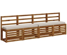 2 dalių suoliuko pagalvės VUGHT 2 pcs 100% poliesteris Balta