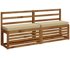 2 dalių suoliuko pagalvės VUGHT 2 pcs 100% poliesteris Smėlio