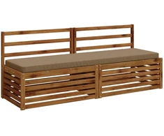 2 dalių suoliuko pagalvės VUGHT 2 vnt. 100% poliesteris Taupe