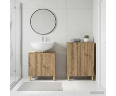 2 dalių vonios spintelių rinkinys DELFT Artisano ąžuolo