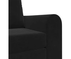 Sofa lova Juoda 98 x 71 x 83 cm Aksomas