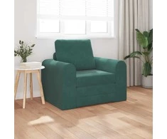 Sofa lova Tamsiai žalia 98 x 71 x 83 cm Aksomas