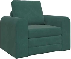 Sofa lova Tamsiai žalia 98 x 71 x 83 cm Aksomas