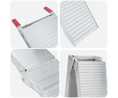 Motociklo rampos 680 kg 2 pcs Sidabro 205 x 28 x 5 cm Aliuminis