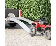 Motociklo rampos 680 kg 2 pcs Sidabro 205 x 28 x 5 cm Aliuminis