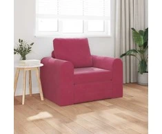 Sofa lova Vyno raudona 98 x 71 x 83 cm Aksomas