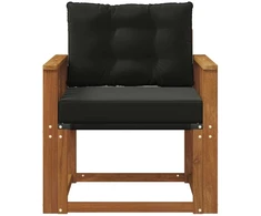 Lauko sofa Kietasis akacijos medis ir Textilene Natūrali