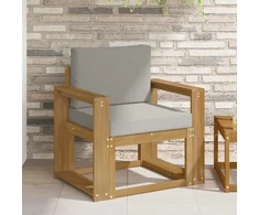 Lauko sofa Poliesteris Balta ir šviesiai pilka