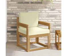 Lauko sofa Poliesteris Balta ir kreminė