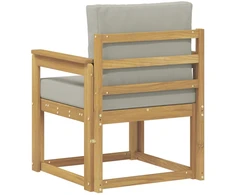 Lauko sofa Poliesteris Balta ir šviesiai pilka