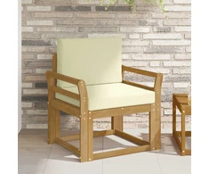 Lauko sofa Poliesteris Balta ir kreminė