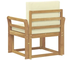 Lauko sofa Poliesteris Balta ir kreminė