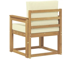 Lauko sofa Poliesteris Balta ir kreminė