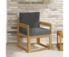 Lauko sofa Poliesteris Balta ir antracito