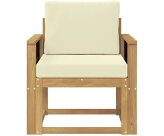 Lauko sofa Poliesteris Balta ir kreminė