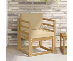 Lauko sofa Poliesteris Balta ir Bežė