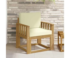Lauko sofa Poliesteris Balta ir kreminė