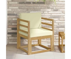 Lauko sofa Poliesteris Balta ir kreminė