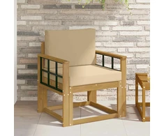 Lauko sofa Poliesteris Balta ir Bežė