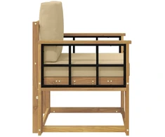 Lauko sofa Poliesteris Balta ir Bežė