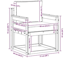 Lauko sofa Poliesteris Balta ir antracito
