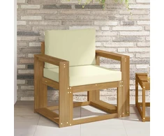 Lauko sofa Poliesteris Balta ir kreminė