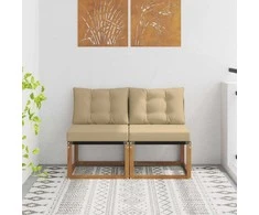 2 Vienetas Lauko vidurinė sofa