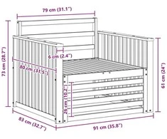 2 vnt. Lauko sofa Natūrali