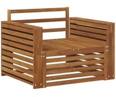 2 Vienetas Lauko sofa Natūrali