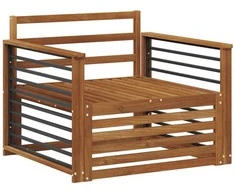 2 Vienetas Lauko sofa Natūrali