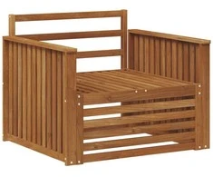 2 Vienetas Lauko sofa Natūrali