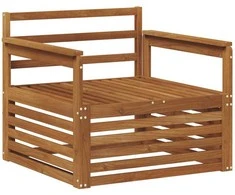 2 Vienetas Lauko sofa Natūrali