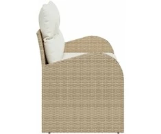 Sodo sofa su pagalve Smėlio 124 x 62 x 69cm poliratanas